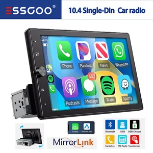Autoradio 10,4" Apple CarPlay Touch Screen Girevole Singolo DIN USB AUX TF FM - Foto 1 di 14