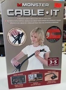 Monster Cable-IT - Organize 3-5 Cables for a clean look in 3 Easy Steps 16 Feet - Picture 1 of 1