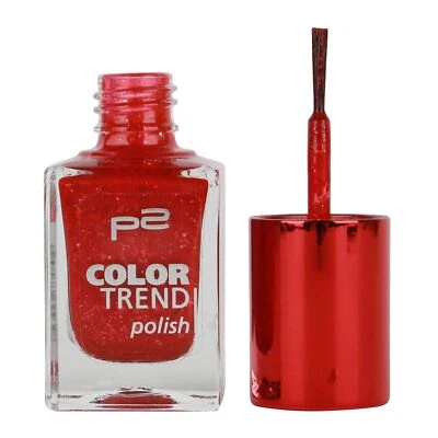Nagellack - P2 - 010 red glitter 10ml - Bild 1 von 3