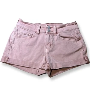 Pantalones cortos de mezclilla para mujer rosa de altura baja - talla 7 - Imagen 1 de 3