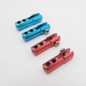 2x Brazo de timón servo de metal enlace junta caña de amarre extremo Clevis para barco de radiocontrol avión - Imagen 1 de 8