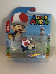 Hot Wheels Character Cars Super Mario NIB #6 Toad - Picture 1 of 3