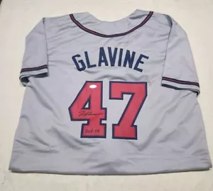 TOM GLAVINE signed Custom Jersey auto autograph certified size XL W Inscription - Picture 1 of 2