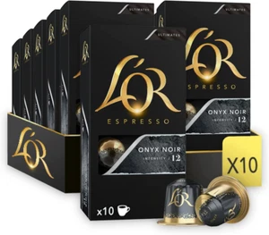 Espresso Coffee Onyx - Intensity 12 - 100 Aluminium Capsules Nespresso Machines - Picture 1 of 9