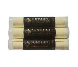 Yellow Sunshine Polishing Cloth for Jewelry and Metals Pack of 3 - Picture 1 of 4