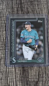 2025 Topps Series 2 - George Kirby Mariners Black Border #/74 SSP - Ships Fast - Picture 1 of 7