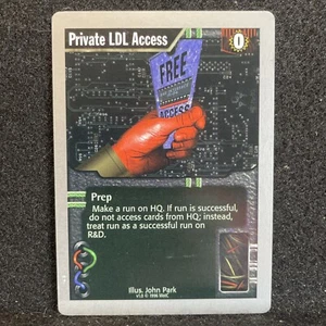 Netrunner 1996 WOTC Uncommon -Private LDL Access (FREE SHIPPING) - Picture 1 of 1