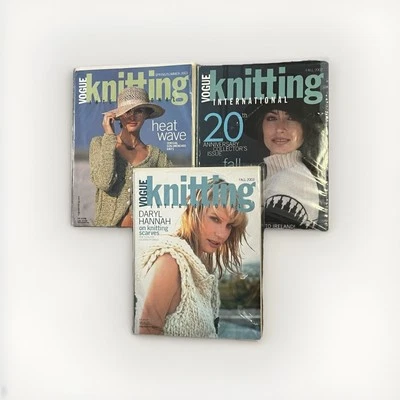 Vogue Knitting International Lot of 3 Knitting Magazines Mixed Lot 2002-2003 - Image 1 of 4