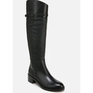 Franco Sarto Colt Tall Leather Boots 9 Wide Calf Black NWT Riding Knee High  - Picture 1 of 12