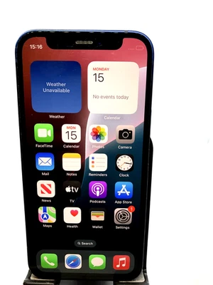 Apple iPhone 12 Mini - Blue - 64 GB (Unlocked|) Full Working- Read Ad-  B3-13 - Image 1 of 4