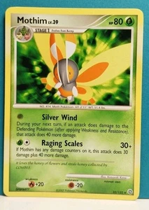 Mothim 33/132 Regular Rare Secret Wonders Diamond & Pearl Pokémon Card 2007 - Picture 1 of 4