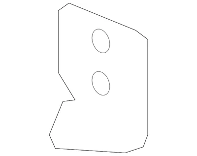 Подлинный Honda 2012-2016 Honda CR-V - кронштейн конденсатор (верхний) 80115-TM5-H00 - Изображение 1 из 2