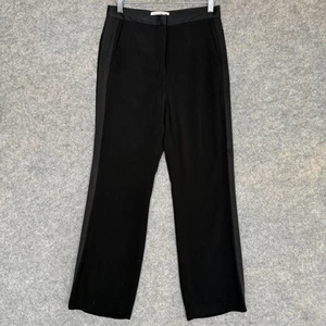 Pantalones Sandro Paris Mujer 36 EE. UU. 4 Rayas Negros Diseñador Francés W26 - W27 - Imagen 1 de 14