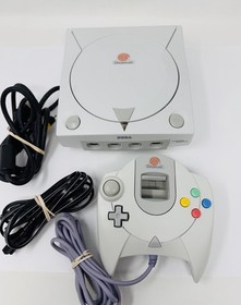 Sega Dreamcast Complete Bundle - Console, Controller And Cords Clean Tested GOOD