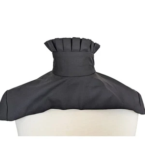 Vera Wang schwarz hoher Kragen Rüschen Accessoire Neu mit Etikett - Bild 1 von 7