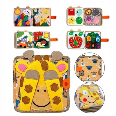 Montessori Quiet Book aus Filz 3D Busy Board Stoffbuch Lernspielzeug für Kinder - Bild 1 von 4