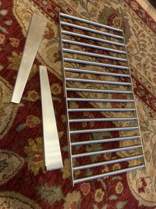 IKEA KUNGSFORS Hängeschiene Wandregal Edelstahl 23 5/8" Schrauben fehlen - Bild 1 von 4