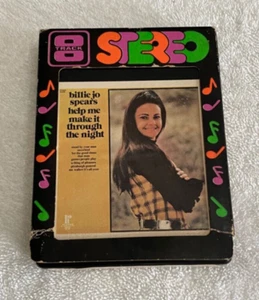 Rare BILLIE JO SPEARS Help Me Make It Through The Night 8-Track Tape EC! - Imagen 1 de 3