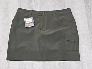 Eddie Bauer Women Adventurer Skort Size 10 Green Stretch Pockets 32W 16L - Picture 1 of 7