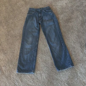 Wrangler Boys Slim Fit Straight Leg Denim Jeans Size 25 x 28 Size 16 Medium Rise - Picture 1 of 7