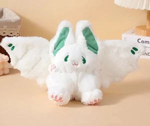 Bat Plush Toy Fluffy Soft White Animal Creative Plushie Stuffed Pillow D=2 - Picture 1 of 4