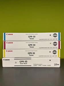 NEW Genuine Canon GPR-30 Toner Cyan Magenta Yellow Black C5045 C5051 C5250 C5255 - Picture 1 of 9