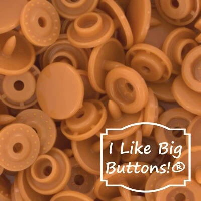 KAM Plastic Snaps: G119 Chestnut-Size 20/T5-No Sew Snap Buttons Sewing Brown - Image 1 of 4