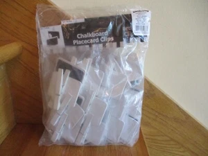 Chalkboard Placecard Clips Set of 24 white edging new cute *shipping included!* - Picture 1 of 6