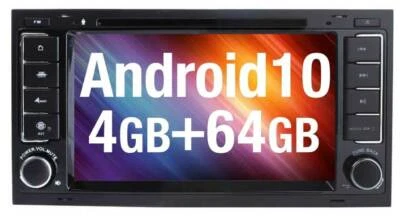 Android 10 Radio de Coche Para Touareg VW T5 Multivan GPS DVD MP3 USB Dvb-T DAB - Imagen 1 de 4