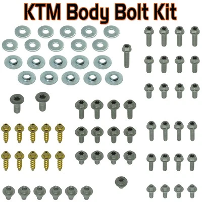 Kit de pernos de cuerpo Spec para cubierta de guardabarros de plástico KTM EXC MXC 125 250 300 350 450 525 Foto 1 de 3