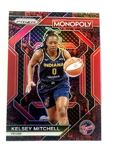 2024 WNBA Panini Prizm Monopoly Kelsey Mitchell #WNBA28 Red Icons - Picture 1 of 2