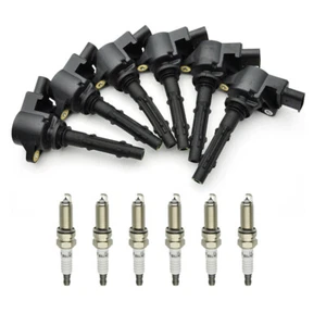 6PCS Ignition Coil & Spark Plug Pack For Mercedes-Benz C230 C280 C300 C350 CL550 - Picture 1 of 9
