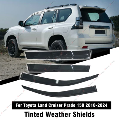 Para Toyota PRADO J150 2010-2024 viseira de janela protetor solar defletor de chuva ventilação sombra - Imagem 1 de 4