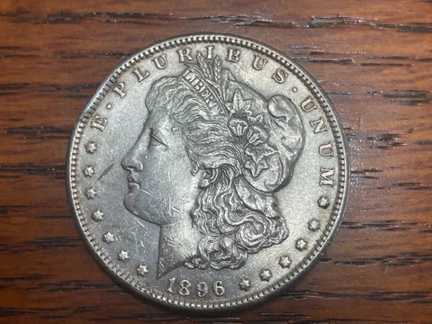 1896 Morgan Silver Dollar XF Cover