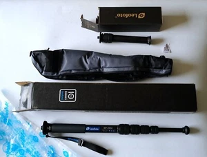 Leofoto MP-285C 5 Section Travel Monopod Carbon Fiber + DC-282C Extension Tube - Picture 1 of 5