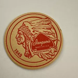 Vintage Iroquois Indian Beer Coaster PB8G - Picture 1 of 1
