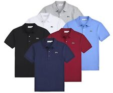 Men's Lacoste Mesh Short Sleeve Polo Slim Fit Cotton Shirt Size M-XXL
