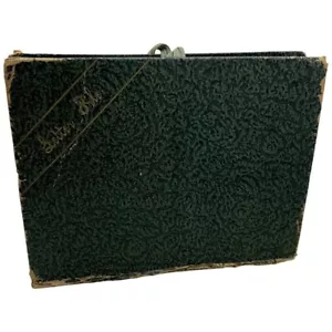 Vintage Letter Holder Accordion-Style Green - Picture 1 of 9