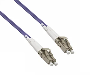 DINIC LWL Kabel OM4, Patchkabel LC/LC Lichtwellenleiter Multimode, 30m - Bild 1 von 5