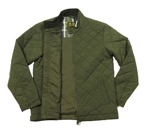 Barbour Men's Sage Green Korrin Quilted Full Zip Jacket - Picture 1 of 7