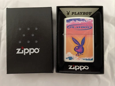 Zippo VIP подлинный Playboy кролик логотип белый матовый зажигалка запечатанный новый #48744 - Изображение 1 из 4
