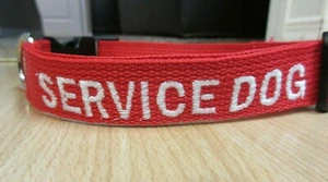 Service Dog Collar Custom Made Service Dog Collar, All Colors and Sizes  - Picture 1 of 9