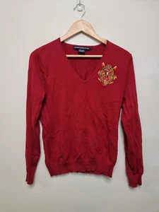 ralph Lauren sport top size large red long sleeve cotton prl equestrian crest - Picture 1 of 9