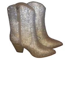 Hey Girl by Corky's Gold Stofftier Strass Stiefel Größe 8 NEU - Bild 1 von 12