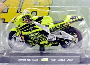 Models motorcycle Valentino Rossi 1:18 Honda NSR 500 Test Jerez 2001 Gp Motor - Bild 1 von 1