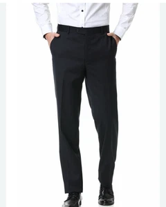 Pantaloni eleganti Daniel Hechter Paris neri plissettati davanti chino uomo 36 x 30 ufficio - Foto 1 di 11