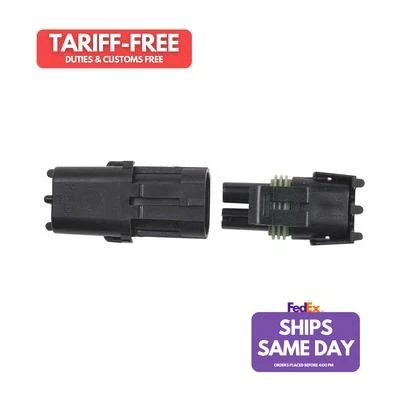 Msd Ignition 8173, One Black Plastic 2 Pin Connector Performance Racing Parts - Image 1 of 4