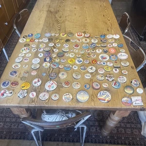 140 Button pin badges job lot mainly olympic - Picture 1 of 21
