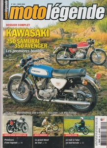 MOTO LEGENDE N°188 KAWASAKI 250 SAMURAI 350AVENGER / MICK ANDREWS / SUZUKI TS250 - Imagen 1 de 2