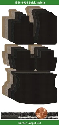 Lloyd Custom берберский коврик комплект для 1959-1964 Buick Invicta (5 штук) #2KB - Изображение 1 из 4